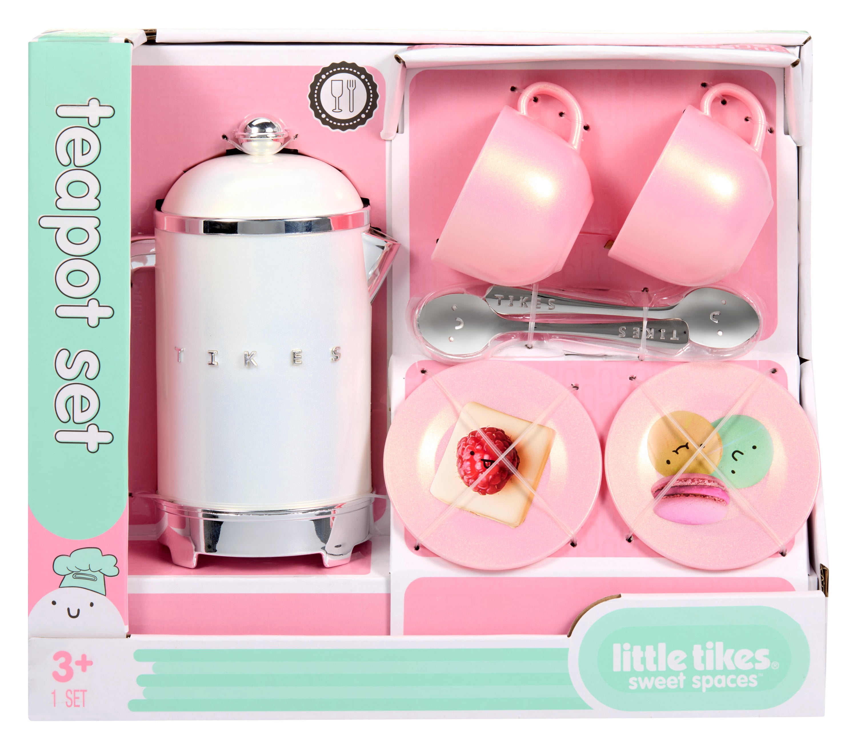 シアーフェザーTEE ベビーピンクwhim gazztte ウィムガゼット Little Tikes Sweet Spaces Tea Set, Pink, Play Kitchen Cookware
