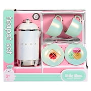 Little Tikes Sweet Spaces Tea Set, Play Kitchen Cookware, Sea Foam, Ages 3+