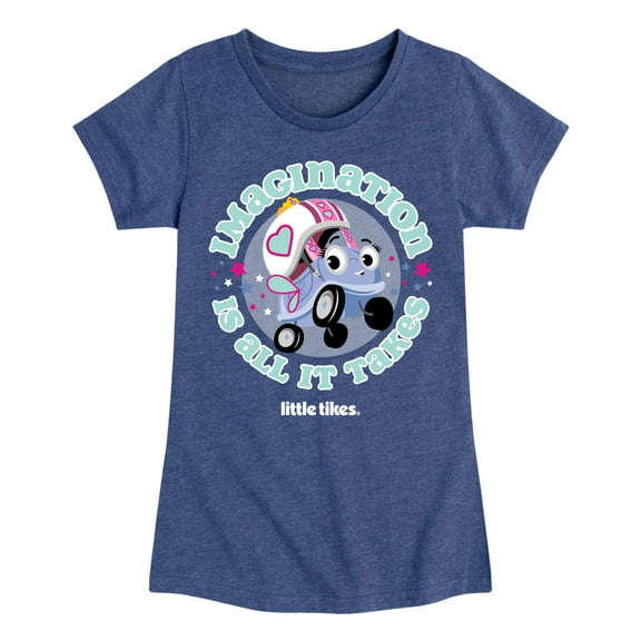 Little Tikes - Imagination Is All It Takes - Toddler & Youth Girls Short Sleeve Graphic T-Shirt