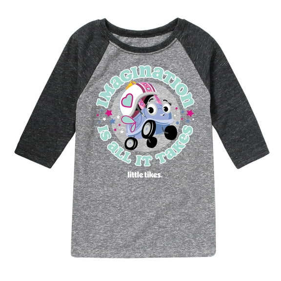 Little Tikes - Imagination Is All It Takes - Toddler & Youth Raglan Graphic T-Shirt