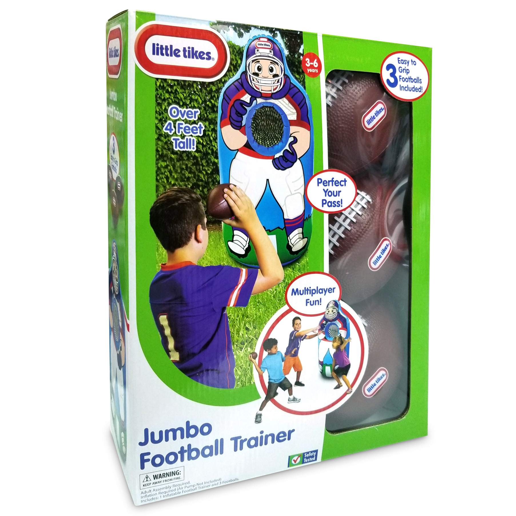 Little Tikes Jumbo Inflatable Football Trainer - Over 4 Feet Tall