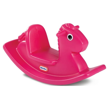 Little Tikes Kids Rocking Horse in Magenta, Classic Indoor Outdoor Toddler Ride-on Toy, Kids Boys Girls Ages 12 Months to 3 Years