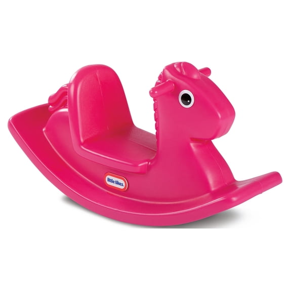 Little Tikes Magenta Rocking Horse for Toddlers, Ages 12 Months to 3 Years, Indoor Outdoor Play, 50lb Weight Limit