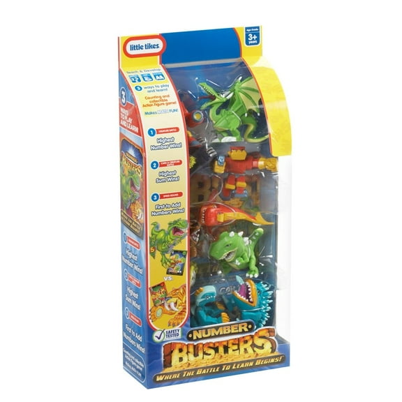 Little Tikes Numbers Busters - Counting & Collectible Action Figure Game that Makes Math Fun - 10 Figures & 10 Cards