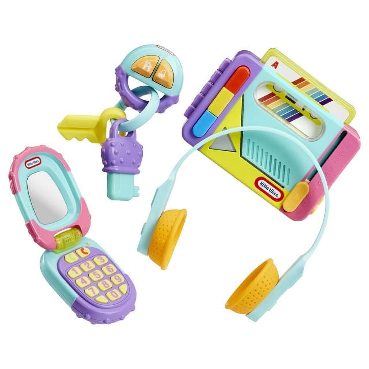 Little Tikes Old School Value Box Retro Cassette Player, Grippin Keys