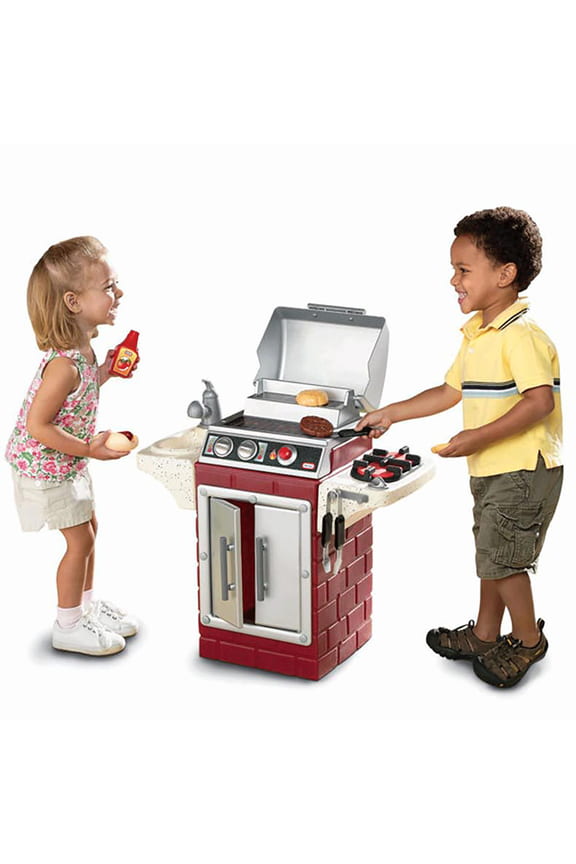 Play Pretend Kids Backyard Barbecue Get Out 'n' Grill BBQ Toy Set