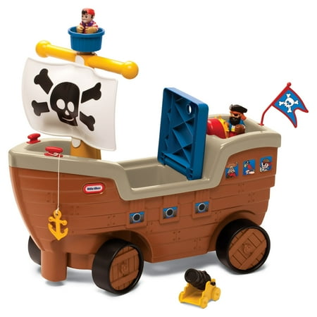 Little Tikes Play 'n Scoot Pirate Ship, Foot-to-Floor Push Ride-On
