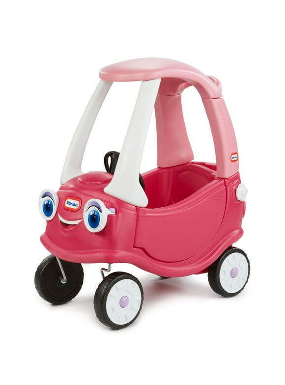Little Tikes Princess Cozy Coupe, Princess Coupe Colorful Foot to Floor Ride-On, 33.5 inch