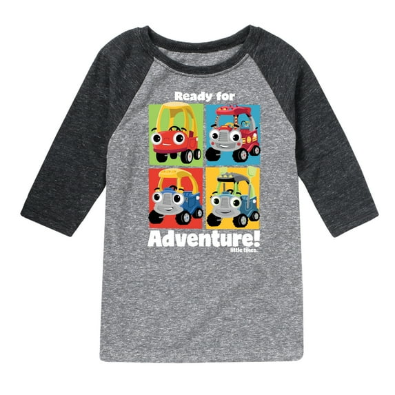 Little Tikes - Ready for Adventure - Toddler & Youth Raglan Graphic T-Shirt