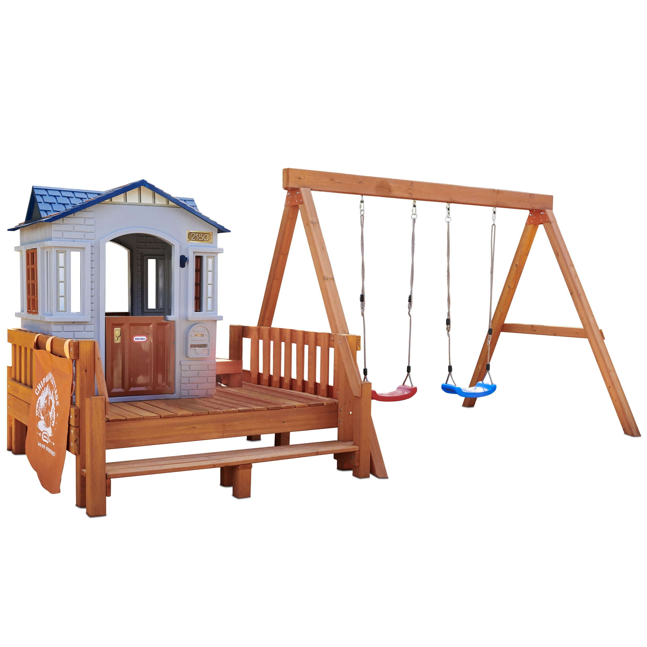 Playhouse Used Wooden Swing Sets For Sale Rainbow Playset