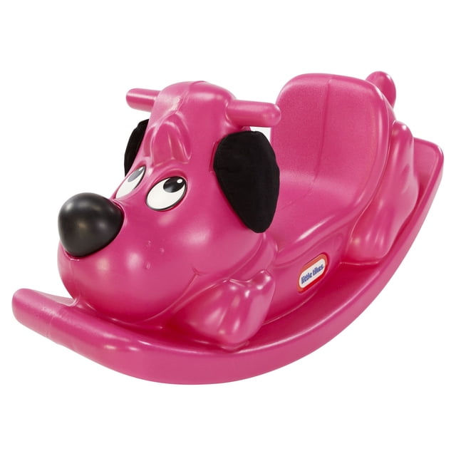 Little Tikes Rockin' Puppy in Magenta, Classic Indoor Outdoor Toddler Ride On Toy, Kids Boys Girls Ages 12 Months to 3 Years