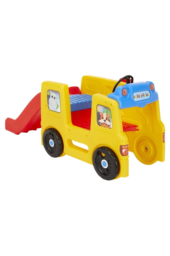 School Bus Climber and Slide with Interactive Dashboard