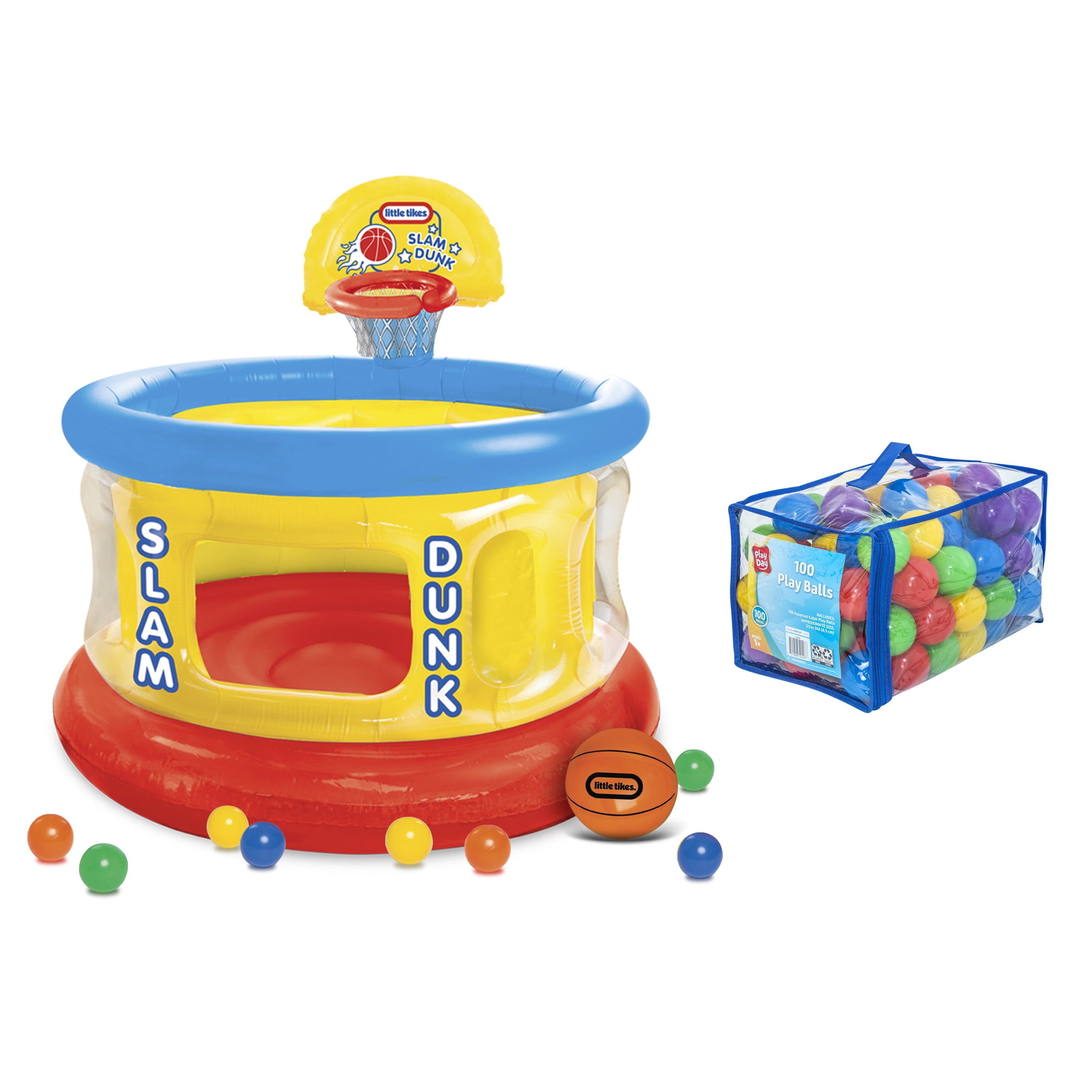 Little Tikes Slam Dunk Big Ball Pit with 100 Play Day Play Balls - Muticolor