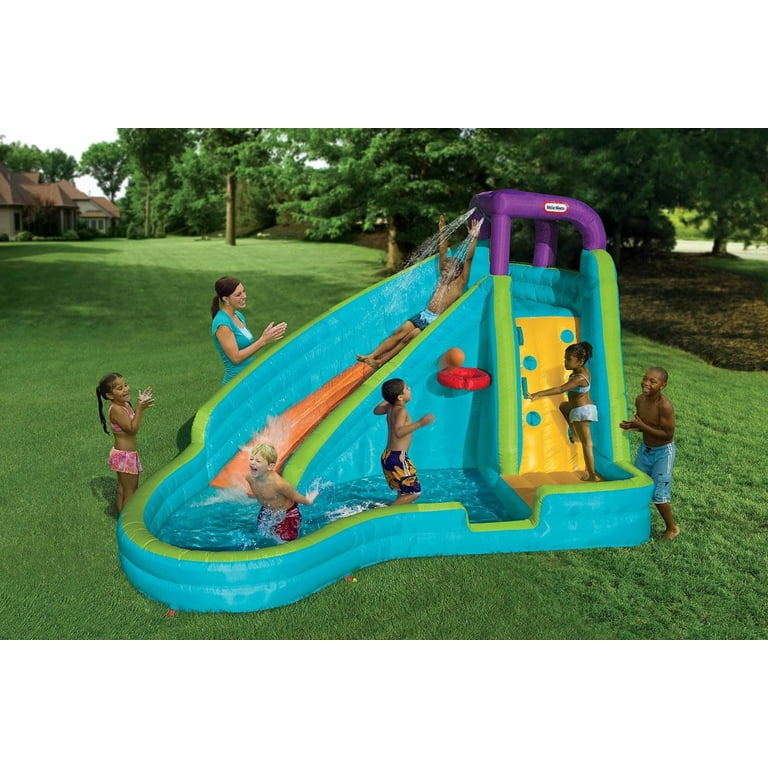 Little Tikes Slam 'n Curve Slide Infaltable Outdoors Kiddie Pool