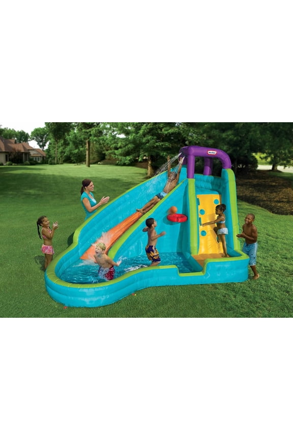 Open Box Little Tikes Slam 'n Curve Slide Infaltable Outdoors Kiddie Pool | 632914C