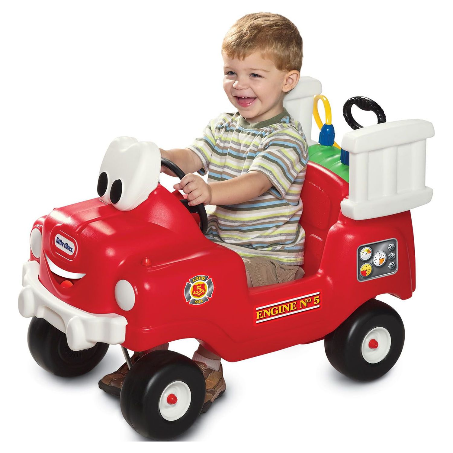 Little Tikes Spray & Rescue Fire Truck Foot to Floor Ride On - image 1 of 5