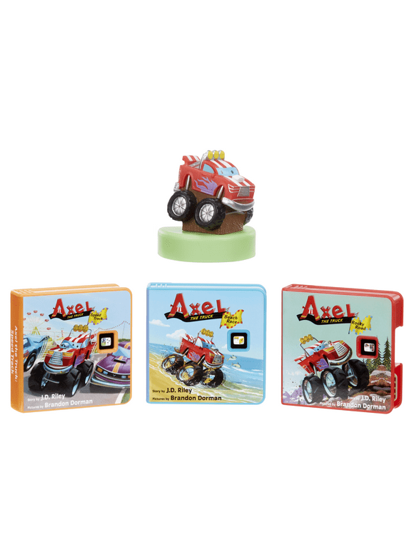 Little Tikes Story Dream Machine Axel The Truck Story Collection, Storytime, Books, HarperCollins, Audio Play Character, Toy Gift for Toddlers Ages 3+