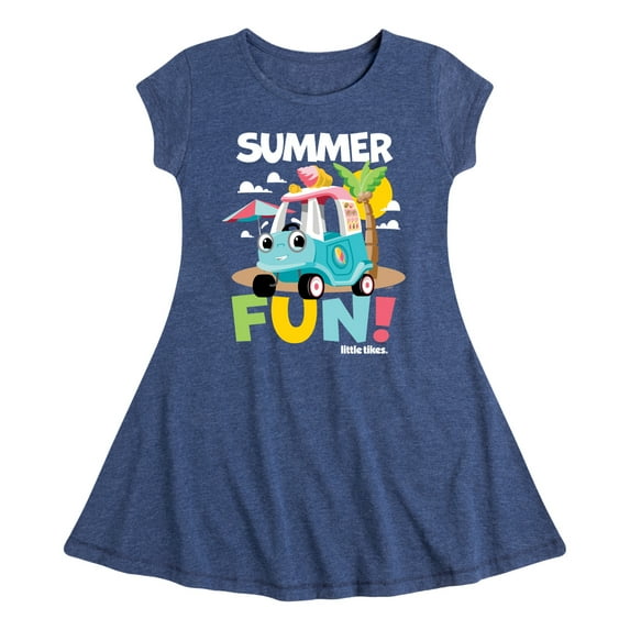 Little Tikes - Summer Fun - Beach Day - Toddler & Youth Girls Fit & Flare Dress