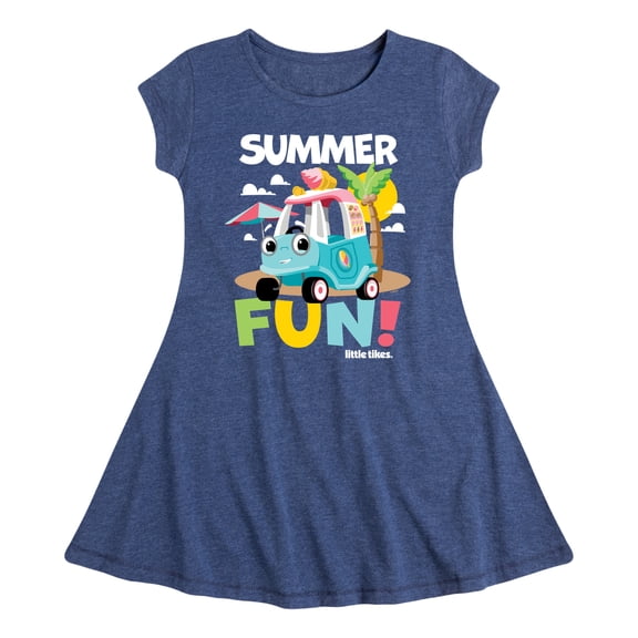 Little Tikes - Summer Fun - Beach Day - Toddler & Youth Girls Fit & Flare Dress