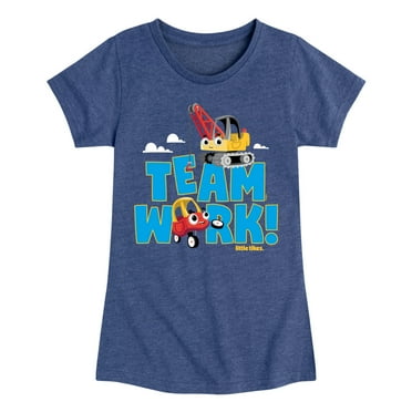 Little Tikes - Teamwork Makes the Dream Work - Toddler & Youth Girls Short Sleeve Graphic T-Shirt