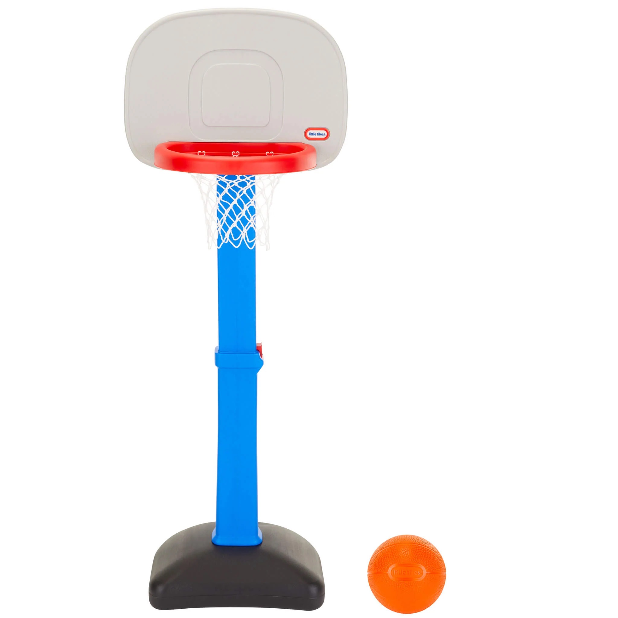 Little Tikes TotSports Easy Score Toy Basketball Hoop with Ball, Height Adjustable, Indoor Outdoor Backyard Toy Sports Play Set For Kids Girls Boys Ages 18 months to 5 Year Old, Blue - image 1 of 6