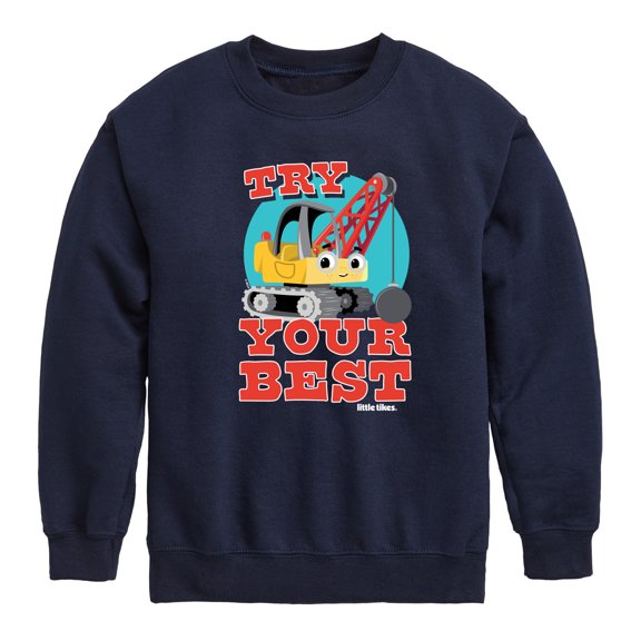 Little Tikes - Try Your Best - Demolition Truck - Toddler & Youth Crewneck Fleece Sweatshirt