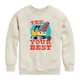 thumbnail image 1 of Little Tikes - Try Your Best - Demolition Truck - Toddler & Youth Crewneck Fleece Sweatshirt, 1 of 4