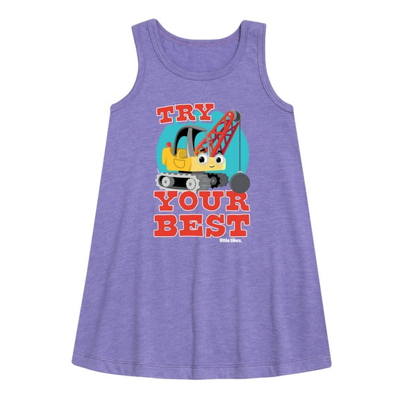 Little Tikes - Try Your Best - Demolition Truck - Toddler & Youth Girls A-line Dress