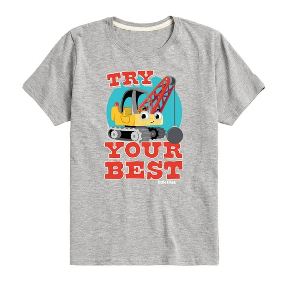 Little Tikes - Try Your Best - Demolition Truck - Toddler & Youth Short Sleeve Graphic T-Shirt