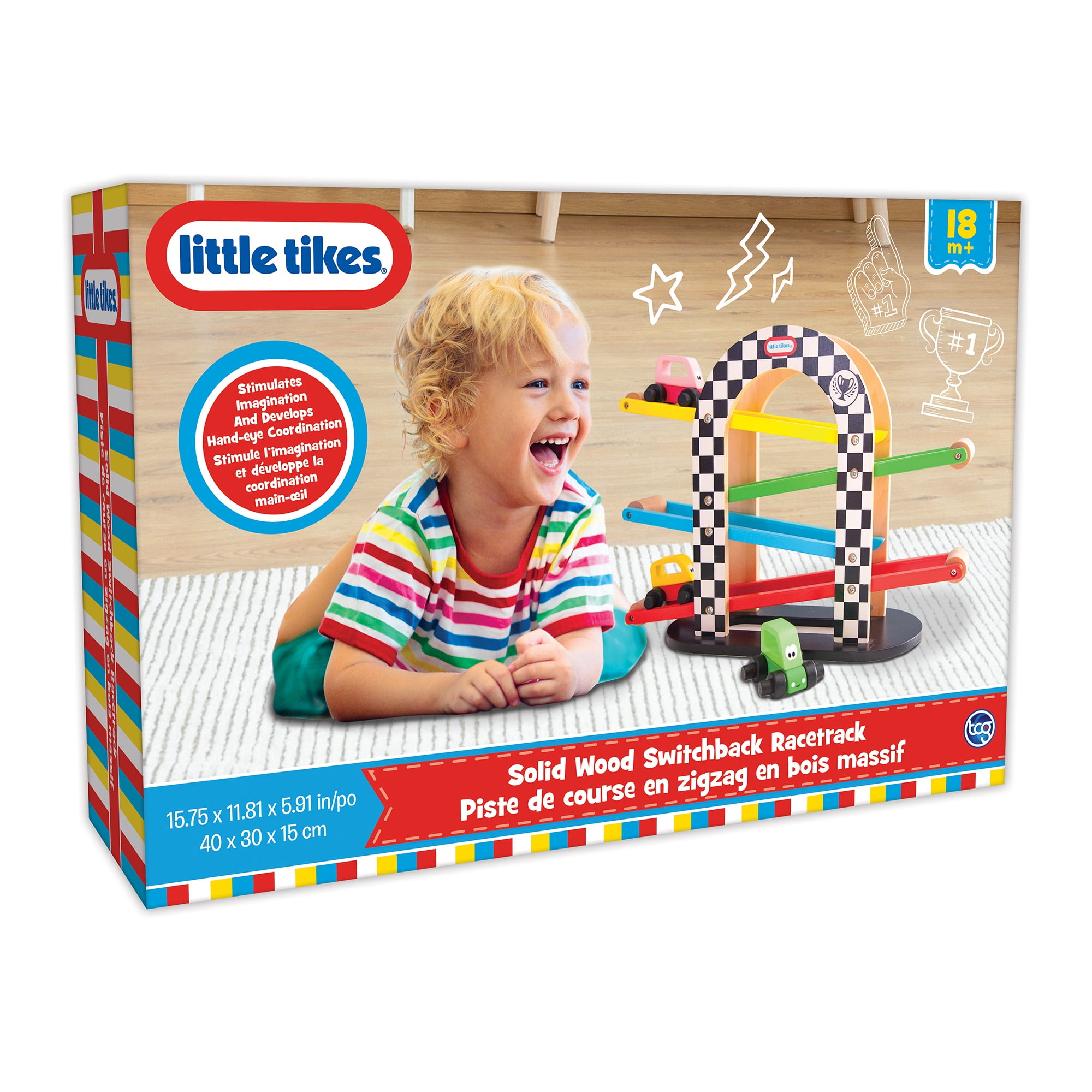 Little Tikes Wood Switchback Racetrack Walmart