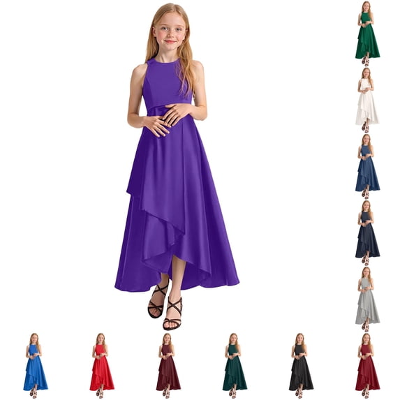 Little Toddler Dress Sleeveless Formal Gown Refined Pretty Cozy Adorable for Summer and Formal Dress Set