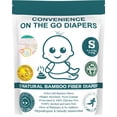 thumbnail image 1 of Little Toes On The Go Natural Disposable Bamboo Viscose Diapers, 3 Count Size 1 S, 1 of 6