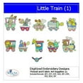 thumbnail image 1 of Little Train(1) Embroidery Designs - All Popular Formats Included - Loaded on USB Stick, 1 of 10
