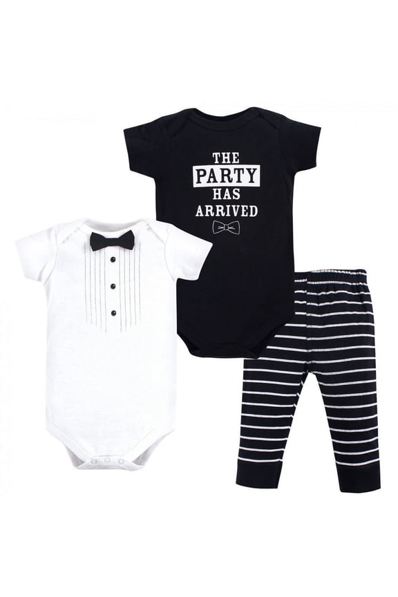 Baby Boy Cotton Bodysuit and Pant Set, Party Tux, 6-9 Months