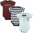 thumbnail image 1 of Little Treasure Baby Boy Cotton Bodysuits 3pk, Genius, 0-3 Months, 1 of 1