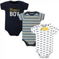 thumbnail image 1 of Little Treasure Baby Boy Cotton Bodysuits 3pk, Mamas Boy, 18-24 Months, 1 of 4