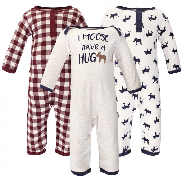 Hudson Baby Unisex Baby Cotton Coveralls, Happy Easter, 0-3 Months