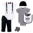 thumbnail image 1 of Little Treasure Baby Boy Layette 6-Piece Set, Man Of Your Dreams, 9-12 Months, 1 of 1