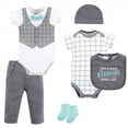 thumbnail image 1 of Little Treasure Baby Boy Layette 6-Piece Set, Mint Bow Tie, 9-12 Months, 1 of 1