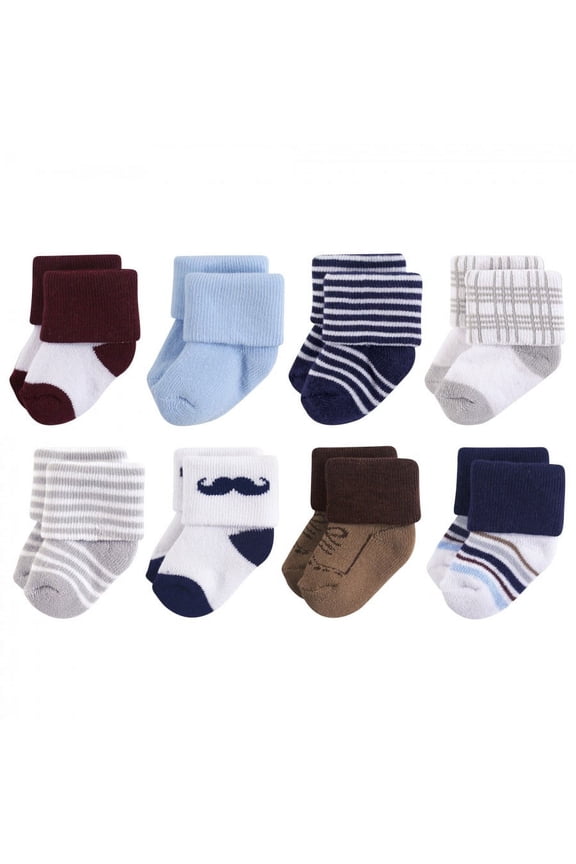 Baby Boy Newborn Socks, Dapper Dude, 0-6 Months