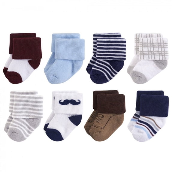 Little Treasure Baby Boy Newborn Socks, Dapper Dude, 6-12 Months