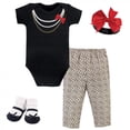 thumbnail image 1 of Little Treasure Baby Girl Boxed Gift Set, Leopard Necklace, 0-6 Months, 1 of 2