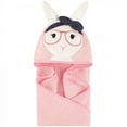 thumbnail image 1 of Little Treasure Baby Girl Cotton Animal Face Hooded Towel, Hip Bunny, One Size, 1 of 2