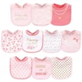 thumbnail image 1 of Little Treasure Baby Girl Cotton Bibs 10pk, Brunch, One Size, 1 of 2