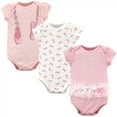 thumbnail image 1 of Little Treasure Baby Girl Cotton Bodysuits 3pk, Ballerina, 9-12 Months, 1 of 1