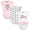 thumbnail image 1 of Little Treasure Baby Girl Cotton Bodysuits 3pk, Lipstick, 18-24 Months, 1 of 1