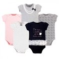 thumbnail image 1 of Little Treasure Baby Girl Cotton Bodysuits 5pk, Bottle, 6-9 Months, 1 of 1