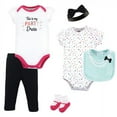 thumbnail image 1 of Little Treasure Baby Girl Layette 6-Piece Set, Party Dress, 6-9 Months, 1 of 1