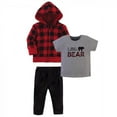thumbnail image 1 of Little Treasure Baby and Toddler Boy Hoodie, Bodysuit or Tee Top, and Pant Set, Little Bear, 3 Toddler, 1 of 2