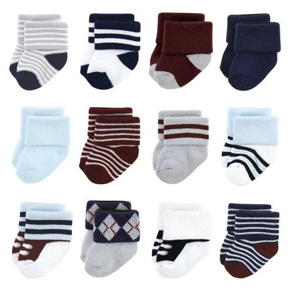 Little Treasure Infant Boy Newborn Socks, Genius, 0-6 Months